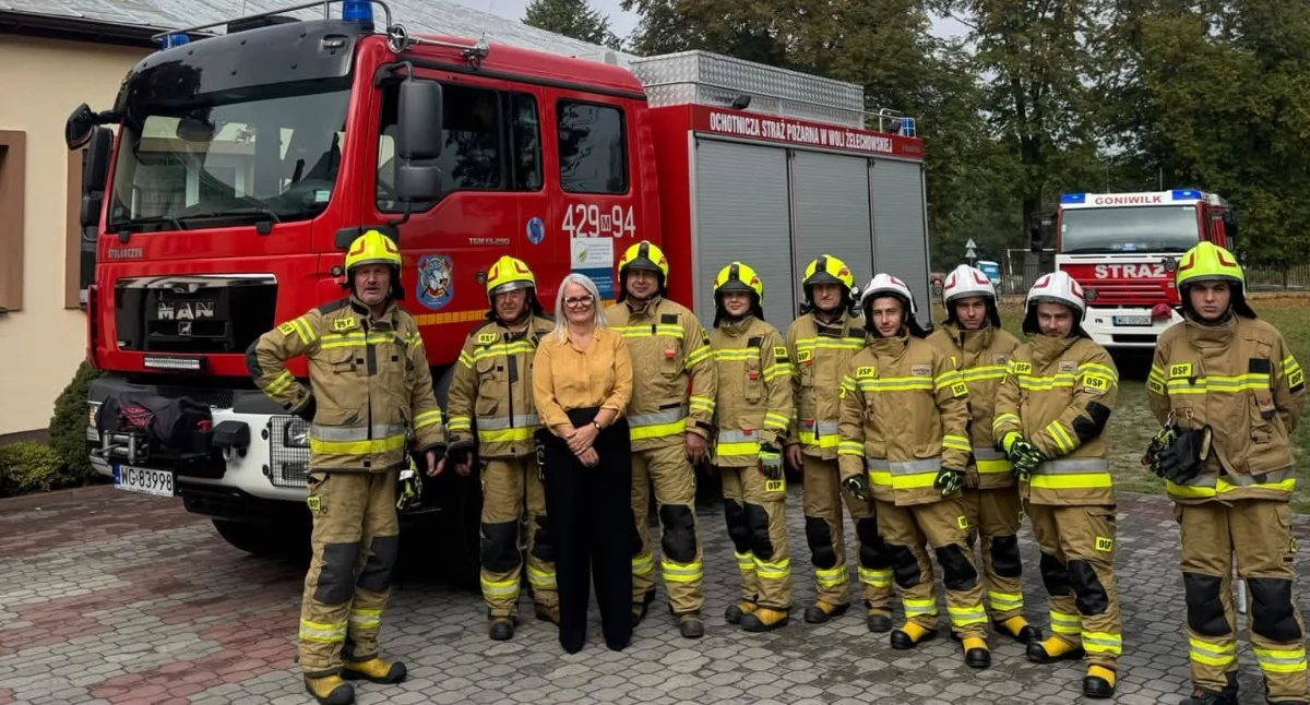 Pożary - interwencje straży, Strażacy usunęli gniazdo niebezpiecznych owadów szkoły - zdjęcie, fotografia