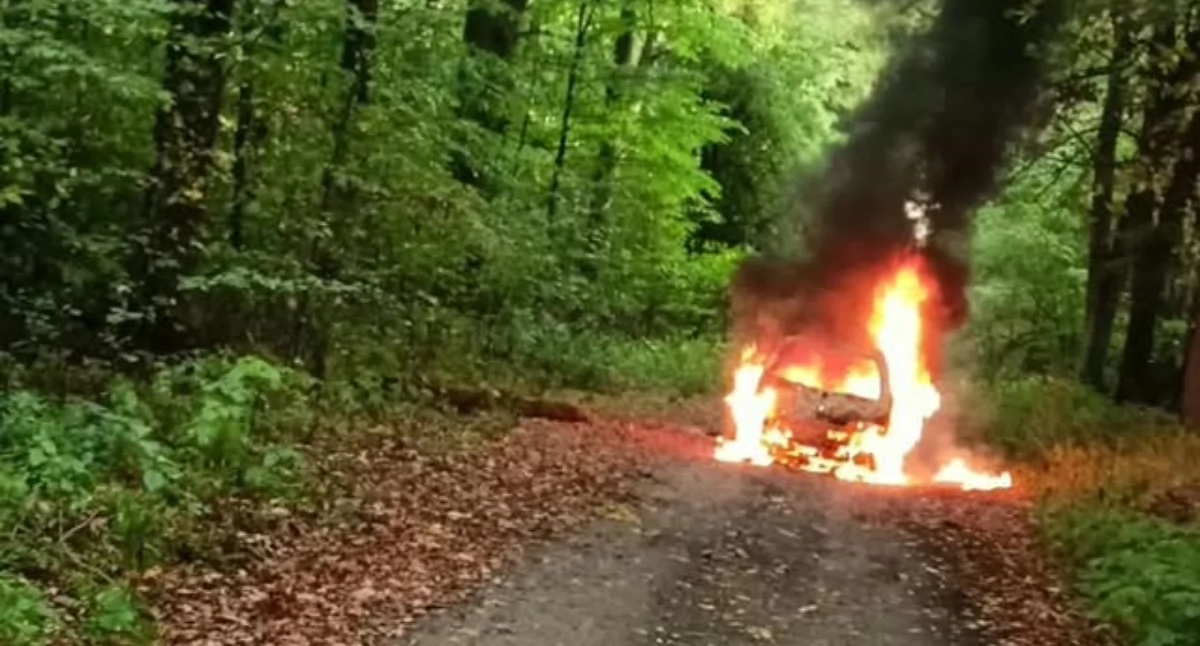 Pożary - interwencje straży, Pożar Malamówce akcji zastępy straży pożarnej - zdjęcie, fotografia