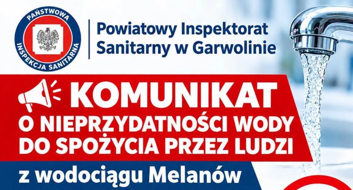 Inne Powiat, Skażenie wodociągu Melanów Sanepid ostrzega gmina strażacy ruszają pomocą - zdjęcie, fotografia