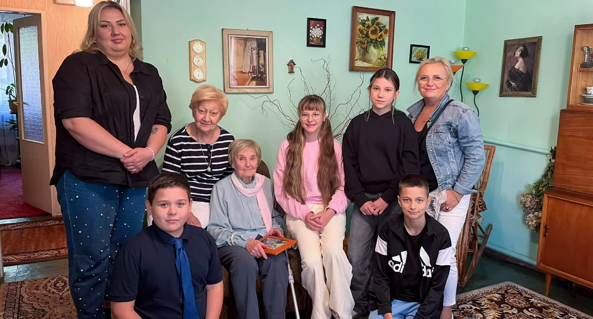 Zdjęcie: Najważniejszą częścią wizyty była rozmowa z Janiną Papaj. 