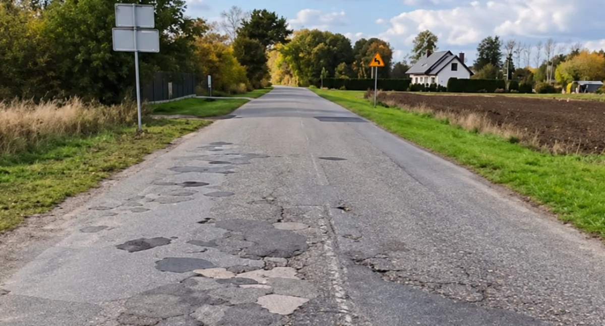 Inwestycje Powiat, Droga Przyłęku zamknięta remontu Utrudnienia potrwają Wyznaczono objazd - zdjęcie, fotografia