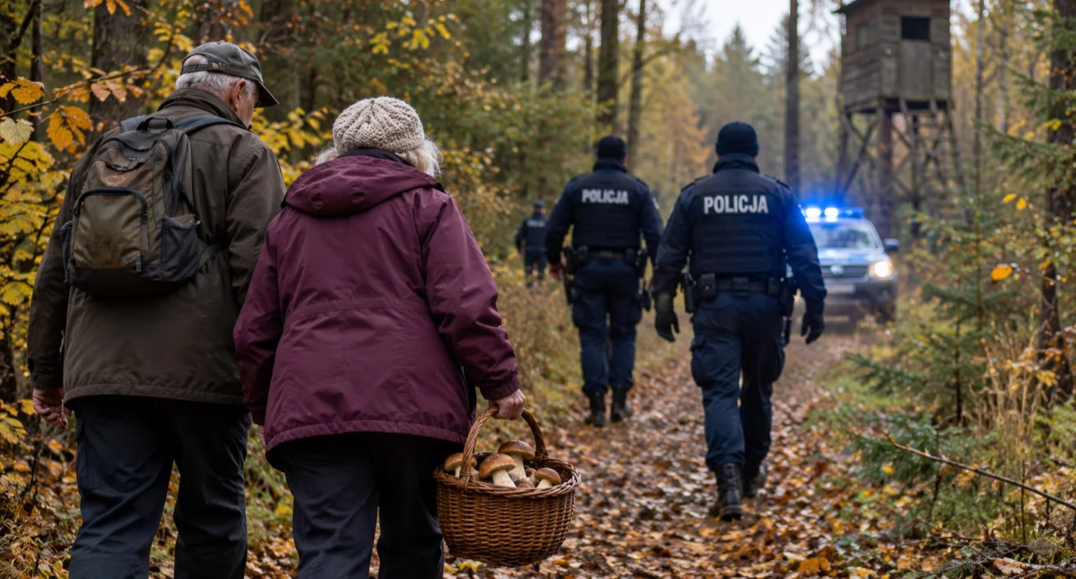 Inne Powiat, Zgubili podczas grzybobrania Policjanci Wilgi odnaleźli latkę towarzysza - zdjęcie, fotografia