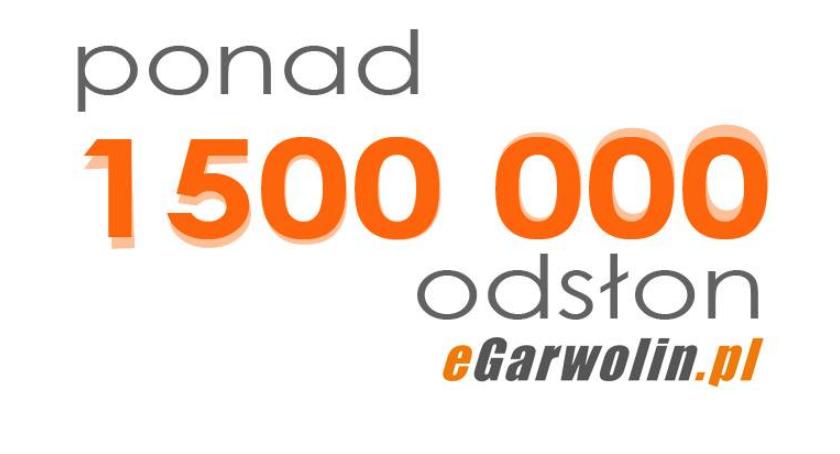 Pierwszy 1 000 000 odsłon eGarwolin.pl