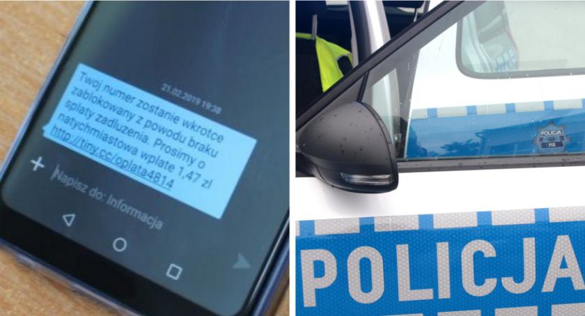 Komunikaty policji , oszustwo odpowiadaj klikaj link! - zdjęcie, fotografia