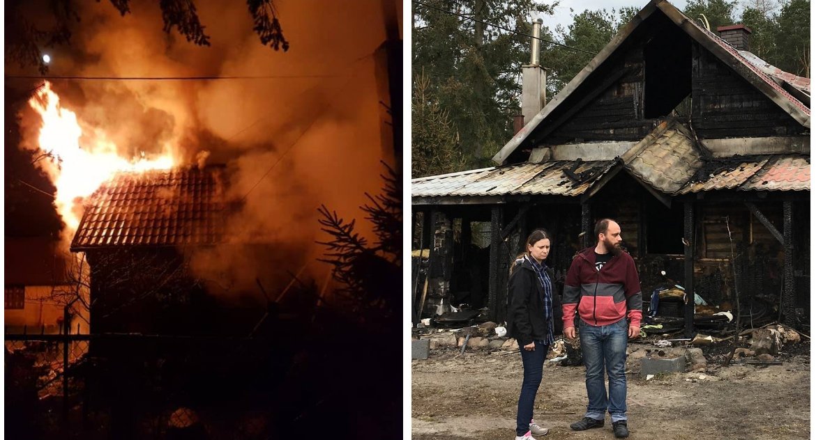 Charytatywnie, pożarze stracili dorobek życia Pomóżmy Monice Marcinowi - zdjęcie, fotografia