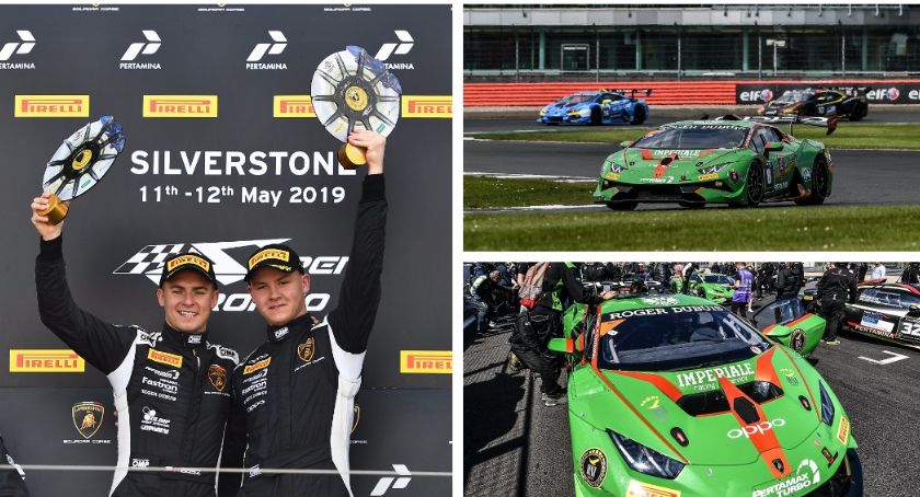 Karol Basz i Bartosz Paziewski wygrywają na Silverstone w Lamborghini.