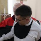 To ważny moment dla każdego kleryka. Obłóczyny i Jan Pielak. 
Fot. Wyższe Seminarium...