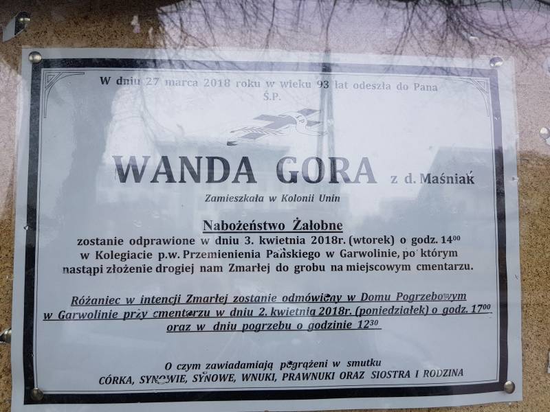 Wanda Góra z d. Maśniak