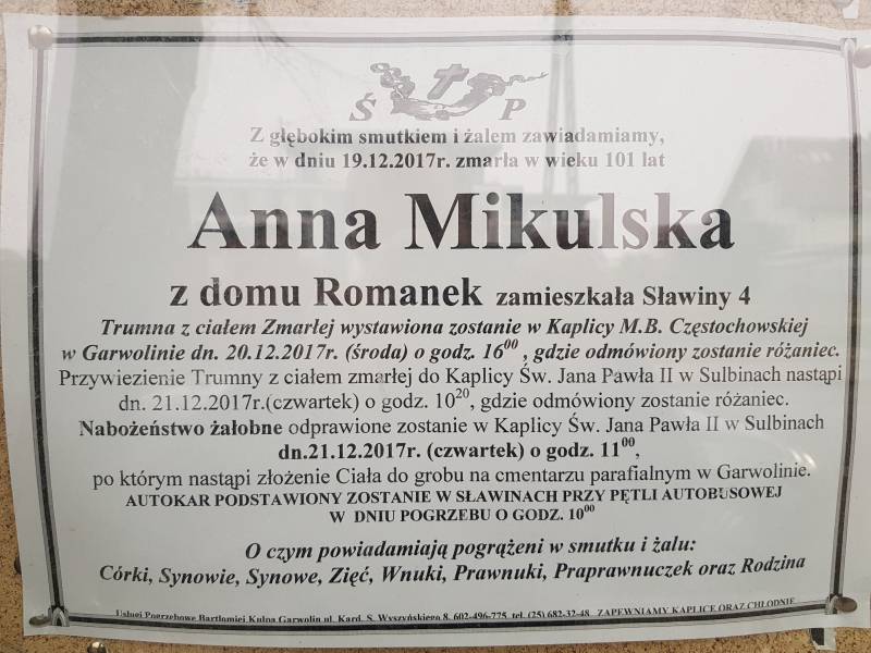 Anna Mikulska z d. Romanek