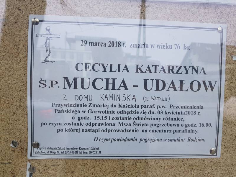 Cecylia Katarzyna Mucha - Udało z d. Kamińska