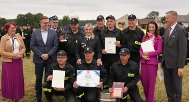 Strażacy na sportowym placu boju