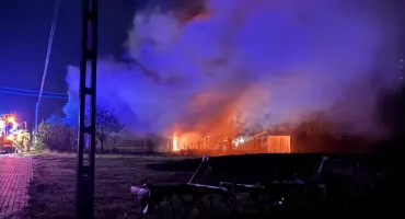 Pustostan w płomieniach. Trzygodzinna akcja straży pożarnej