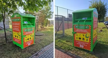 Pojemniki na zużyty sprzęt w czterech lokalizacjach