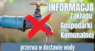 Czasowa przerwa w dostawie wody!