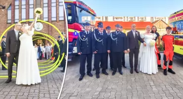 Ślub strażaka i ratowniczki medycznej - Życzenia dla Kamila i Karoliny!