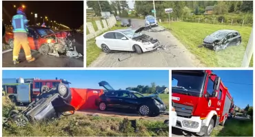 Seria wypadków na drogach: Strażacka kronika zdarzeń