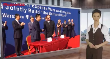 Informacje z Mazowsza - Pierwszy pociąg towarowy z Warszawy do Chin