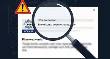 Uwaga, to nie jest policja! Przestępcy znów atakują w sieci, podszywając się pod CBŚP