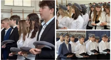 Ślubowanie i czapkowanie w LO na Długiej