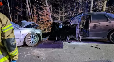 Wypadek w Kruszówce! Droga jest zablokowana! 