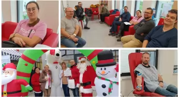 Wzorem najczęściej był tata - Oddawali krew z Mikołajem po raz drugi! VIDEO