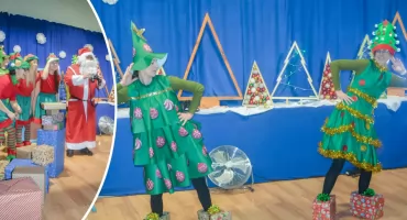 Święty Mikołaj zamienił sanie na... rower! Magiczne chwile w „Leśnych Skrzatach” [WIDEO]