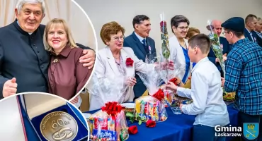 Przeżyli ze sobą 50 i 60 lat. Wzruszająca uroczystość w gminie Łaskarzew [ZDJĘCIA]