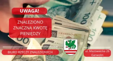 Znalezione pieniądze czekają na właściciela! Znalazca przekazał znaczną kwotę policji
