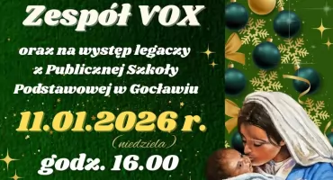 Nie przegap świątecznego koncertu VOX w Dworku Miętne! Wstęp bezpłatny