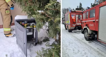 Interwencja służb. Rozszczelniona rura gazowa