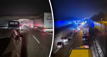 Zablokowana trasa S17 po zderzeniu ciężarówek 