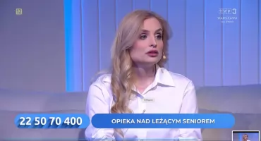 Srebrny telefon w TVP3: Ada Podwysocka-Łysiak o trudach opieki nad leżącym seniorem