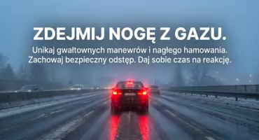 Uwaga na drogach! Marznący deszcz i gołoledź! Policja apeluje do kierowców i pieszych