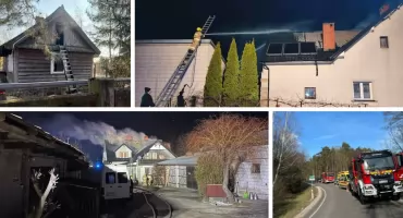 Strażacy walczyli z pożarami i wypadkami. Raport PSP w Garwolinie