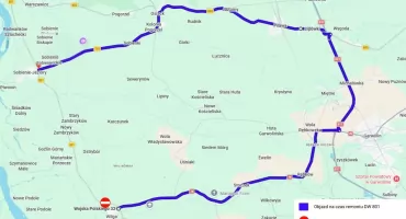 Uwaga kierowcy! Trasa 801 zamknięta, sprawdź objazd