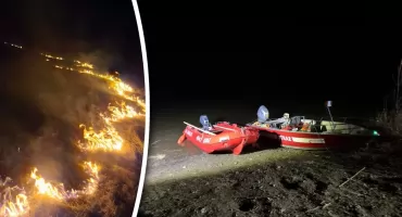 Pożar na wyspie! 2,5 ha nieużytków w ogniu