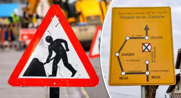 Dwie drogi w gminie Wilga zamknięte jednocześnie. Mieszkaniec: To absurd!