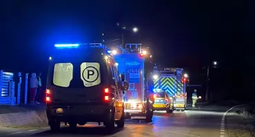 Volkswagen w rowie w Nowym Kębłowie