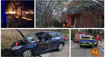 Wypadki i pożary - podsumowanie najważniejszych interwencji straży pożarnej