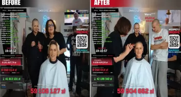 Aktorka z Garwolina ogoliła głowę dla zbiórki charytatywnej Łatwogang!