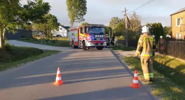 Zerwana linia energetyczna. Strażacy zabezpieczyli teren
