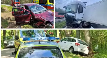 Uderzenia w drzewa, wypadek na S17 i pomoc rannemu chłopcu. Strażacki raport z powiatu