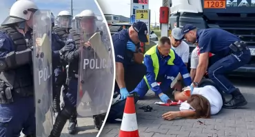 Garwolin: ćwiczenia bezpieczeństwa na stacji paliw. Agresja klientów, wypadek cysterny i akcja służb [WIDEO]
