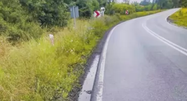 Mieszkańcy Łopacianki czekają na chodnik przy DK 76