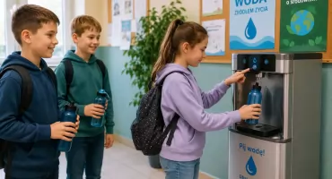 W dwóch szkołach pojawią się dystrybutory wody. Gmina Trojanów dostała dofinansowanie