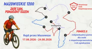 1224 kilometry przez Mazowsze. 16-letni Jarek dotrze także do Garwolina