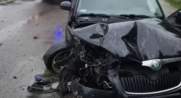Dachowanie w Wygodzie. Pijany kierowca miał ponad 2 promile