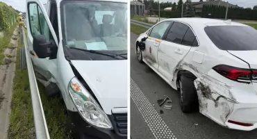 Nieprawidłowy manewr zakończony kolizją