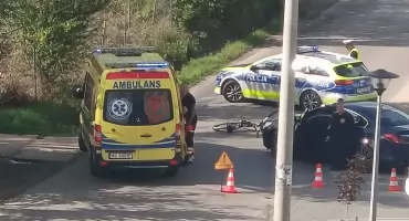 Wymusił pierwszeństwo na rowerzyście