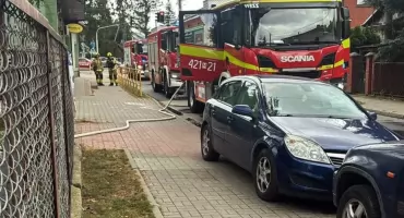 Pożar hulajnogi. Interweniowały cztery zastępy straży